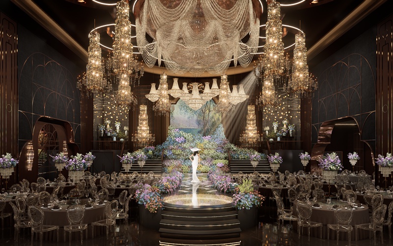 莫奈花园 [ 最大36桌 · 高10.0m · 无柱 ·  ]